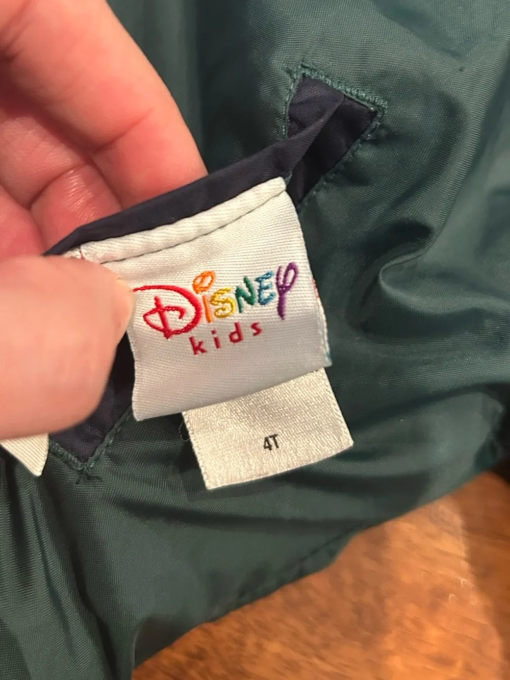 Vintage 90’s Disney Kids Tigger Reversible Jacket Winnie the Pooh 4T Green